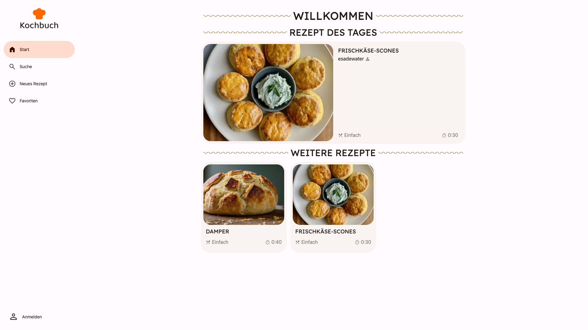 Eine kollaborative Plattform zum Teilen und Finden von Rezepten, auf der Sie Ihre kulinarischen Kreationen mit Freunden, Familie und der ganzen Welt teilen können. Mit Zutatenlisten, Schritt-für-Schritt-Anleitungen und einer leistungsstarken Suchfunktion, um das perfekte Rezept zu finden.